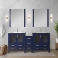 thumbnail image 5 of Volez 72 in W Navy Blue Double Bath Vanity with Side Cabinet, and White Ceramic Top, 5 of 6