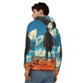 thumbnail image 4 of Vsdgher Lone Cowboy Desert Scene Mens Hoodies Zip Hoodie, Hoodies for Men, Zip-up Hooded Sweatshirt-Large, 4 of 5