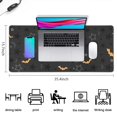thumbnail image 5 of Long Mouse Pads for Desk,Halloween Bats and Stars Pattern Desk Mats on Top Of Desks, Desk Mouse Pad Extra Large with 3mm Non-Slip Base and Stitched Edge for Gaming,Office,Work,Home 35.4"x15.7", 5 of 6