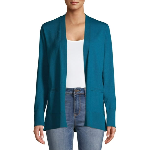 Time and Tru - Time and Tru Women's Open Front Cardigan - Walmart.com ...