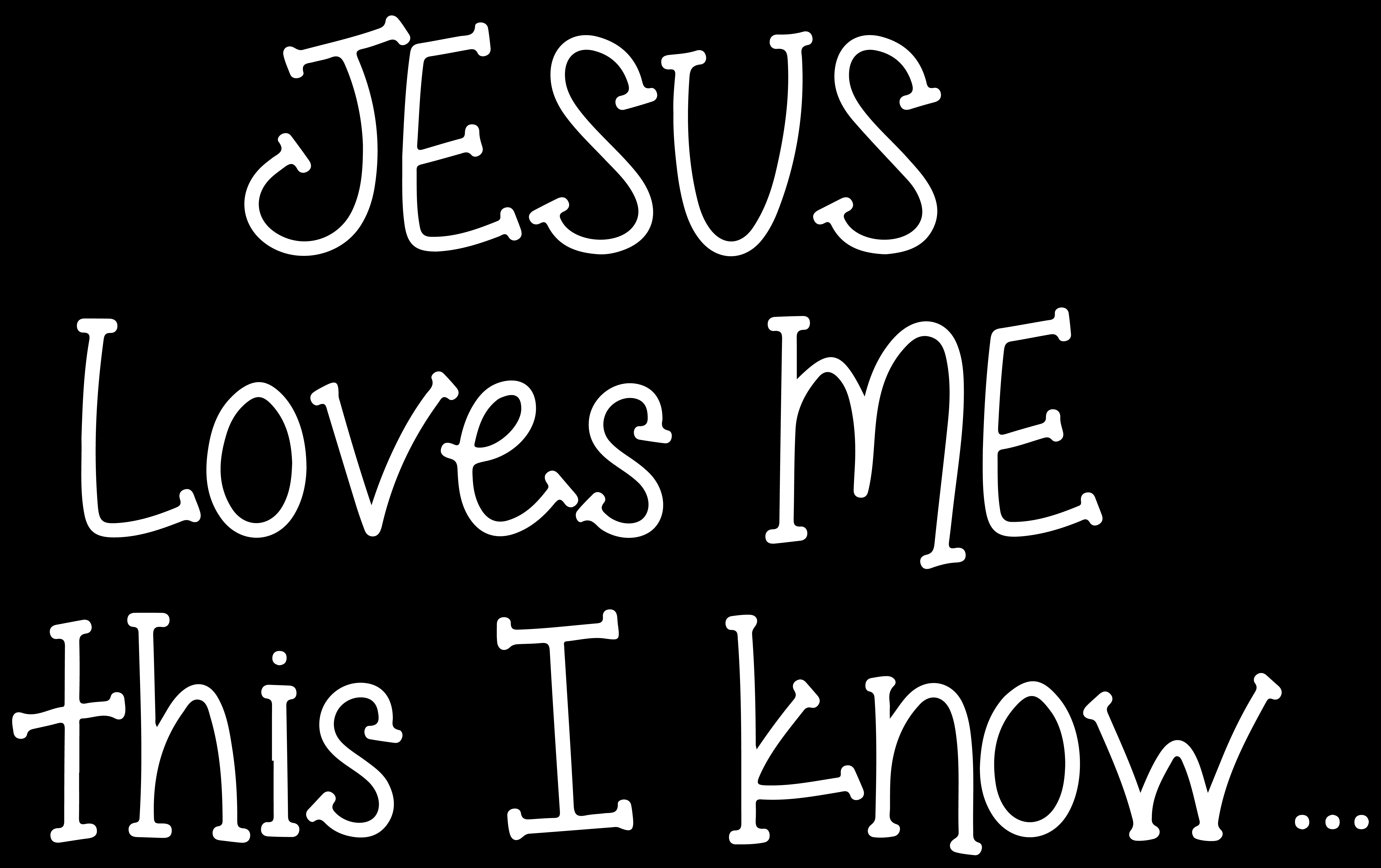 Jesus loves me this I knowâ ¦. Vinyl Decal Sticker Quote - Small ...