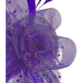 thumbnail image 3 of Gorro de Flor Malva BRILLAR Diadema con Plumas y Pinzas para el Té para Niñas y Mujeres, 3 of 5