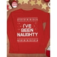 thumbnail image 4 of Tstars Men's Ugly Christmas I'm on the Naughty List Funny Holiday T-Shirt, 4 of 7