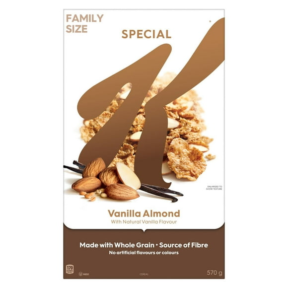 Kellogg's Special K Cereal Vanilla Almond Family Size 570g, 570g