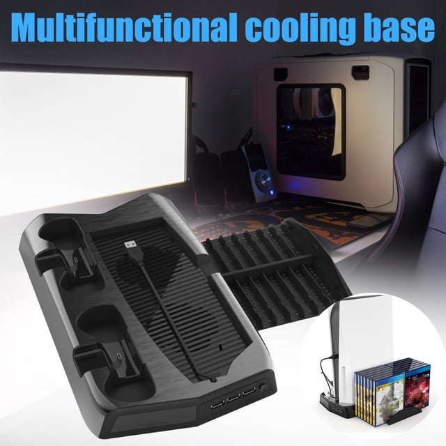 RYRDWP Support de Chargement Vertical pour Ventilateur de Refroidissement avec Chargeur de Manette pour PS5
