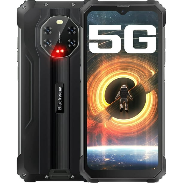 Factory Unlocked Phones For Sale In India 5G Unlocked Phones, Blackview Rugged Cell Phone Dual SIM Smartphone 6.5
