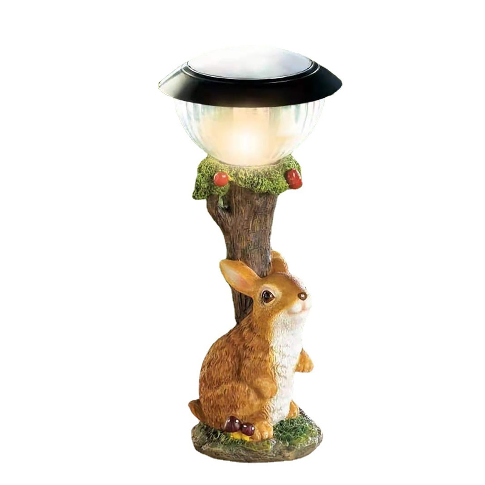 Fule Solar Garden Statue Ornament Animal Lights Lawn Garden decorative