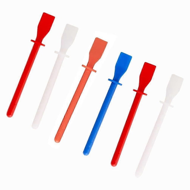 Glue Spreaders, Colored Polypropylene Glue Smear Sticks Applicator, Painting Scrapers for Handmade DIY Art Leather Craft Tool, Pack of 6