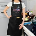 thumbnail image 2 of Colorful City Skyline Graphic Adjustable Bib Apron with 2 Pockets - Stylish Cooking Apron for Men & Women Perfect for Chefs, 2 of 5