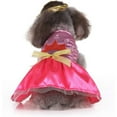 thumbnail image 7 of UOSIA Princess Dog Costume Pink Princess Dress, Cute Queen Dog Halloween Costume, 7 of 7