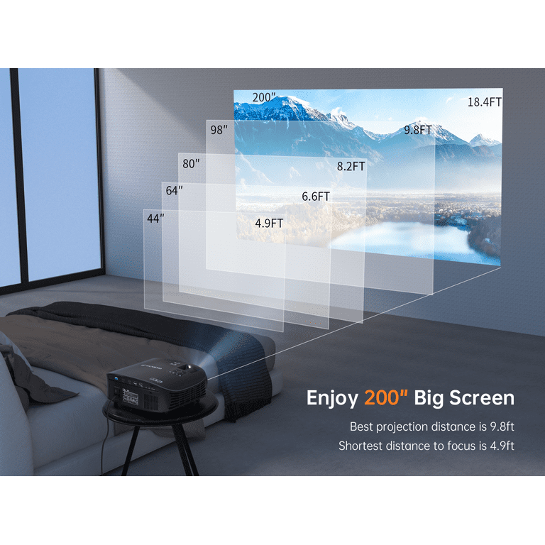 VANKYO Leisure 510W HD Projector, Portable Movie, Wireless connection Projector, with Built-in Office Software