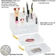 thumbnail image 7 of Decozen Makeup Organizer – Gifts for Mom on Mother’s Day or Birthday – Vanity Storage with 20 Slots and 2 Drawers for Brushes, Nail Polish, Lipstick, Perfume, and Jewelry, 7 of 7