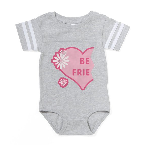 CafePress - Best Friends Pink New_L - Cute Infant Baby Football Bodysuit