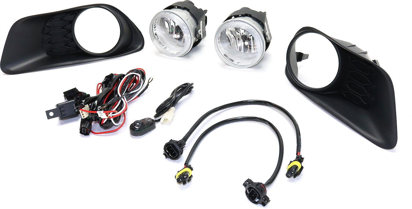 Replacement STYDG1216FL1 Fog Light Compatible with 2011-2019 Dodge Grand Caravan Front, Left Driver and Right Passenger With bulb(s)