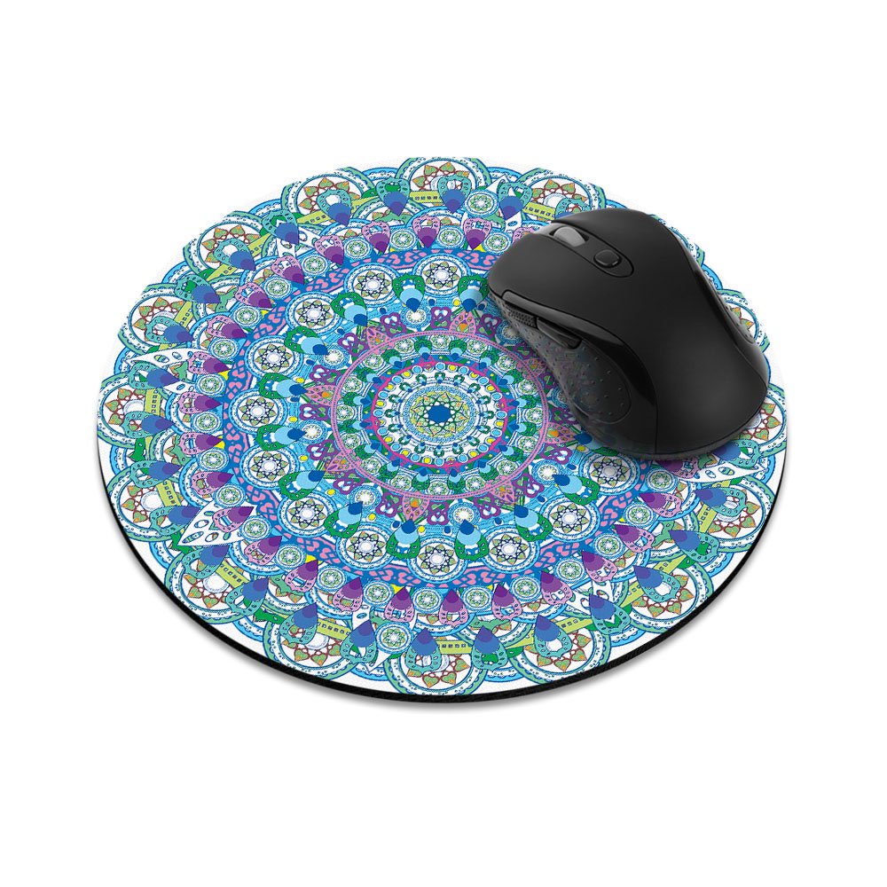 FINCIBO Round Standard Mouse Pad, NonSlip Mouse Pad for Home, Office