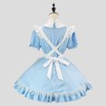 thumbnail image 6 of Levmjia Women Maid Costume Set Short Sleeve Dress Bow Tie Soft Cute Fashion Outfit Halloween Theme Party Carnival Holiday Themed, 6 of 9