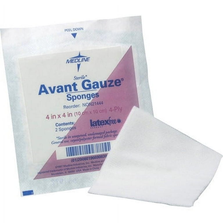 Medline Avant Nonsterile Gauze Nonwoven Sponges - 4 Ply - 3 Medline Avant Nonsterile Gauze Nonwoven Sponges - 4 Ply - 3
