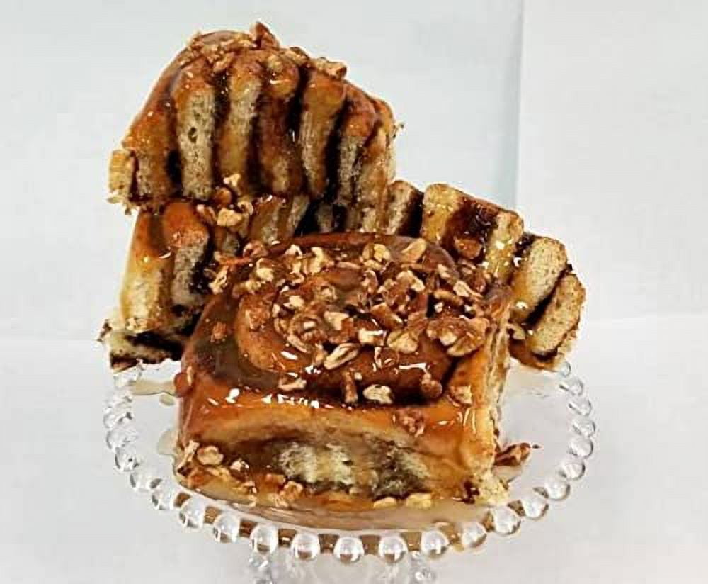 Gourmet Pecan Caramel Sticky Buns Jumbo Cinnamon Rolls-Pack of 6