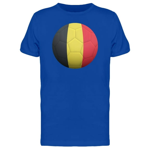 Teeblox Soccer Ball With Belgium Flag Tee Men's -Image by Shutterstock