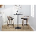 thumbnail image 3 of LumiSource Grey Grotto 26" Fixed-Height Counter Stool - Set of 2, 3 of 6