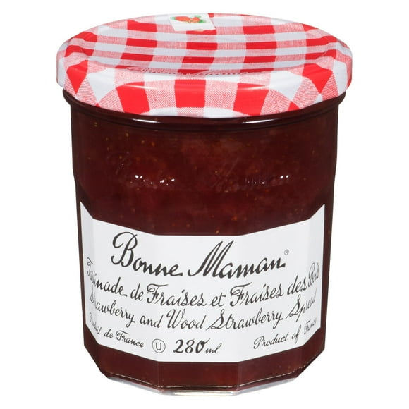 Bonne Maman Strawberry and Wild Strawberry spread, 280mL