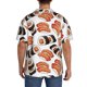 thumbnail image 3 of Balery Sushi Roll Camisa Casual de Manga Corta con Botones para Hombre, Texturizada, Estilo Cubano, para Playa, Verano-3X-Large, 3 of 5