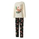 thumbnail image 2 of Pijamas navideños para toda la familia, conjunto de camiseta de manga larga con estampado de ciervos y pantalón para adultos, niños, bebés y perros., 2 of 9