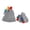 Gray, variant on Qudderr Toddler Baby Winter Hat Mitten Set for Boys Girls Fleece Lined Dinosaur Wool Hat Unisex Set for 1-4 Years