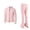 Pink, variant on Ice Figure Skating Training Pants Jackets Girls Womens Fleece Shiny Colored Diamond Girl Comfortable Warm Tracksuit White