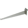 thumbnail image 4 of 14" Slatwall Shelf Knife Bracket with Bracket Support Arm, Chrome, 6 Pack, 4 of 5