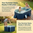 thumbnail image 5 of NOBOLEA 2.1m Foldable PVC Swimming Pool, Non-Inflatable Hard Side Pool for Outdoor Patio, Beach & Garden, Summer Cooling Bath for Family, 5 of 11