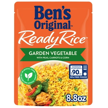 BEN S ORIGINAL Ready Rice Garden Vegetable Flavored Rice  Easy Dinner Side (Pack of 3)
