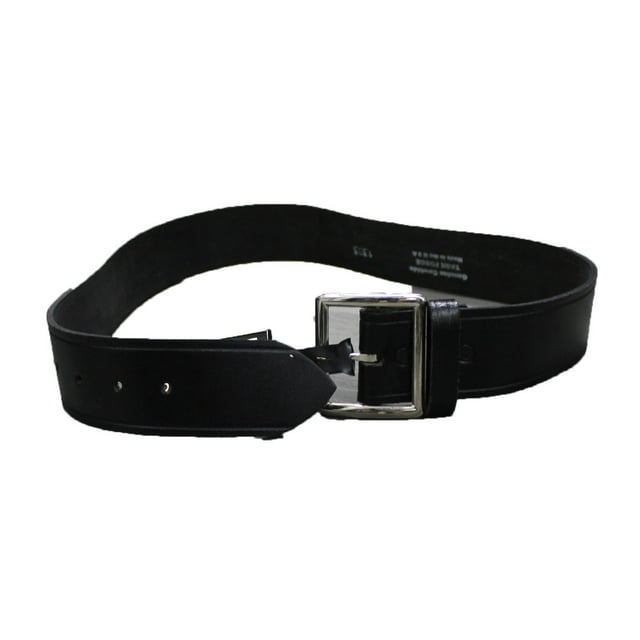 Security Guard 40 Inch Waist Leather Belt Black by Solar 1