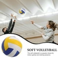 thumbnail image 3 of OULII Training Volleyball for Beginners 1Pack White PU Sports Ball, 3 of 8