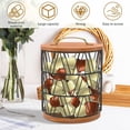 thumbnail image 5 of AEVXKHI Black Coffee K Cup Holder, Coffee Pod Holder with Wood Base, Large Capacity Coffee Pod Organizer, Espresso Pod Storage Holder, Coffee Bar Basket for Counter, 5 of 9