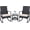 Beige, variant on SENYUM Upgrade Patio Furniture Set Outdoor Wicker Rocking Chairs with Glass Coffee Table for Garden Backyard Porch Poolside
