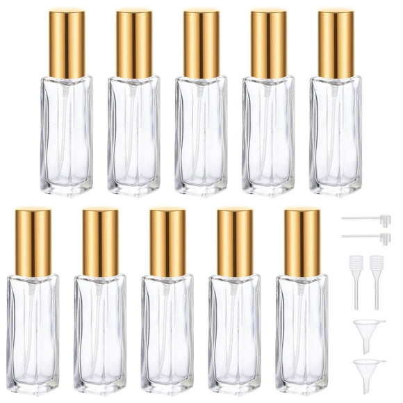 Botella de perfume Segbeauty recargable de vidrio de 10 ml, tamaño de viaje