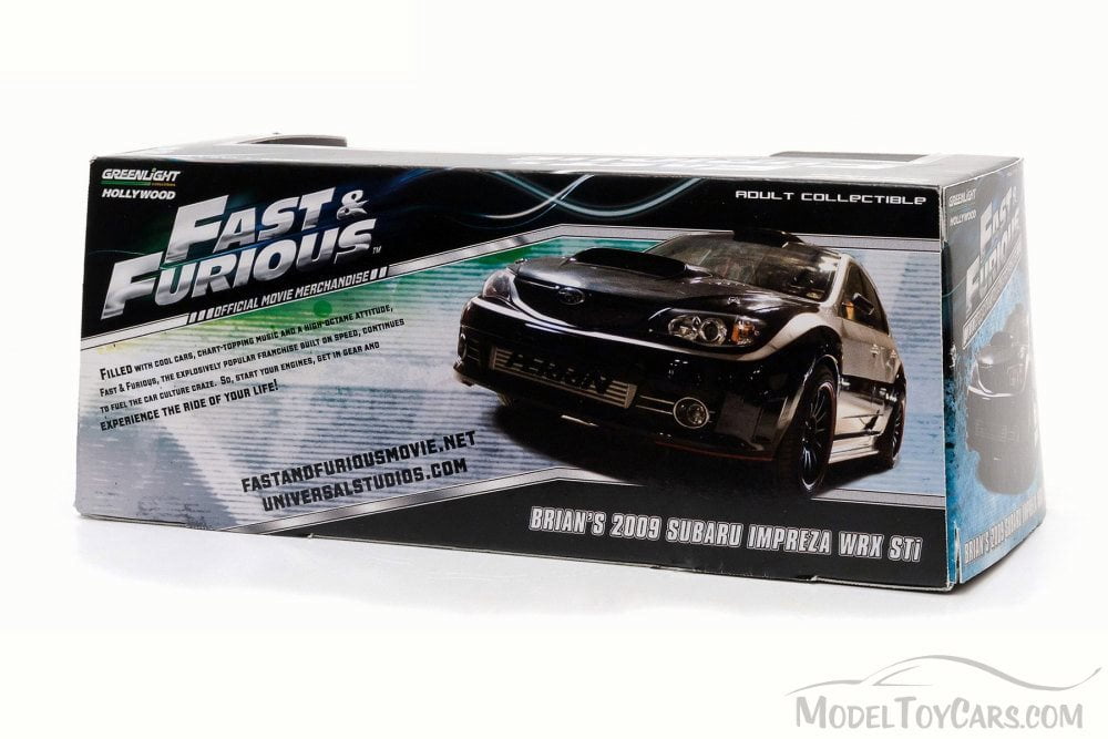 GreenLight Subaru Impreza Wrx Sti 2009 Par Brian 1//43 Édition Limitée