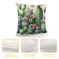 thumbnail image 4 of COMIO Hello Spring Cactus Decorative Throw Pillow Covers, Stay Awhile Cacti Green Succulents Plants Outdoor Pillowcase, Red Flower Butterfly Summer Seasonal Cushion Case Home Decor White, 4 of 5