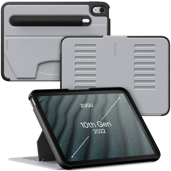 ZUGU CASE for iPad A16 11th Gen (2025) & 10th Gen (2022) 10.9 Inch Slim Protective Case - Magnetic Stand & Sleep/Wake Cover (Model #s A2696, A2757, A2777) - Arctic