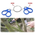 thumbnail image 4 of Scie à Fil Portable en Acier Inoxydable avec Poignée pour Doigt Outil de Survie Manuel pour Camping Randonnée Poche, 4 of 5