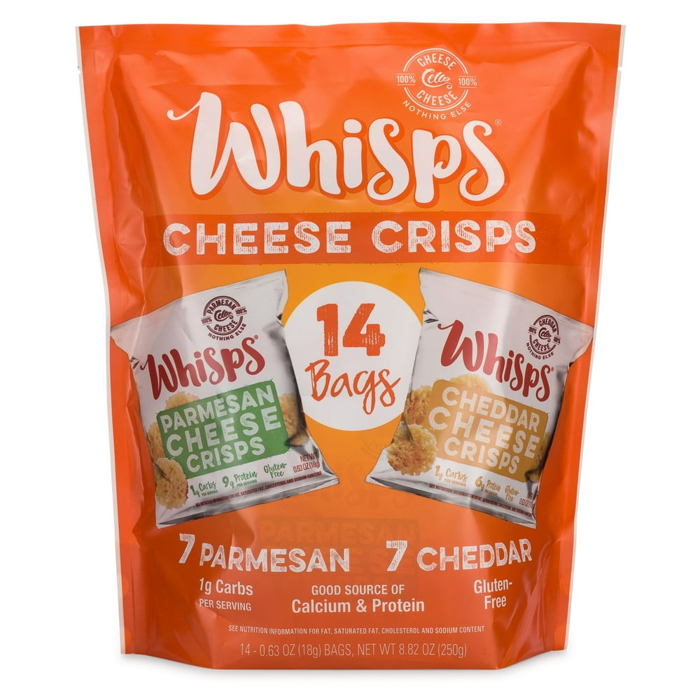 Whisps Parmesan & Cheddar Cheese Crisps Variety Pack 14 Count