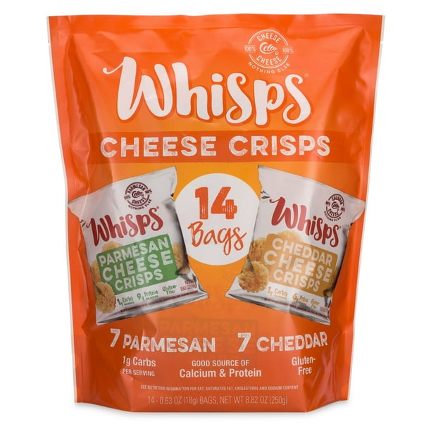 Product of Whisps Parmesan & Cheddar Cheese Crisps Variety Pack 14 Ct
