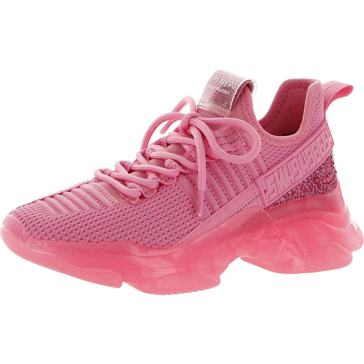 ★Steve Madden★新作★大人気★KICKFLIP PINK★スニーカー Steve Madden Women's Maxima Casual Slip-On Lace Sneaker with