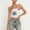 Blue, variant on Tube Tops Smocked Tube Tops flowy strapless top Crop Top Bandeau Tops Elastic Basic Bandeau Shoulder Tops Vintage Blouse Backless Top Sleeveless Tank Shirred Tanks Blue L