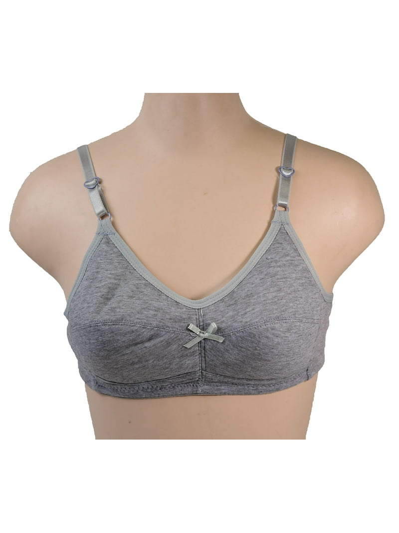 Padaya Teenager Bras Soft Padding, 6 Pack Cotton Bra A Cup