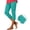 Mint Green, variant on Avrnliq Womens Green Capri Leggings, Stretchy Breathable Moisture Wicking, Casual Everyday Wear, S-XXXL,Size M