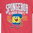 thumbnail image 3 of SpongeBob SquarePants - Spongebob Slugger Pants - Toddler And Youth Short Sleeve Graphic T-Shirt, 3 of 6