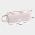 thumbnail image 2 of Estuche para bolígrafo, bolsa con cremallera de gran capacidad, soporte duradero para papelería, 2 of 5