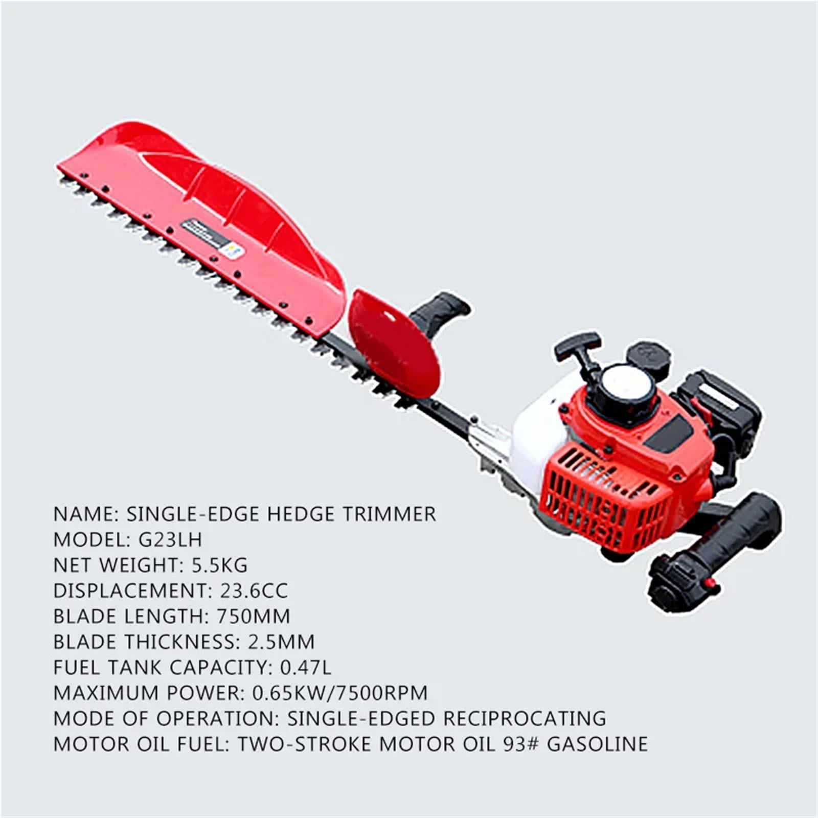 23.6cc 0.65kw Garden Hedge Trimmer, Petrol Strimmer, Chainsaw Brush Cutter, Multi Tool ,Hand & Power Tool